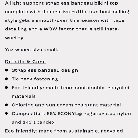 PAPER LONDON SET TIDE OF YOUR LIFE STEPHANIE HIGH-WAISTED BIKINI M - Picture 15 of 16